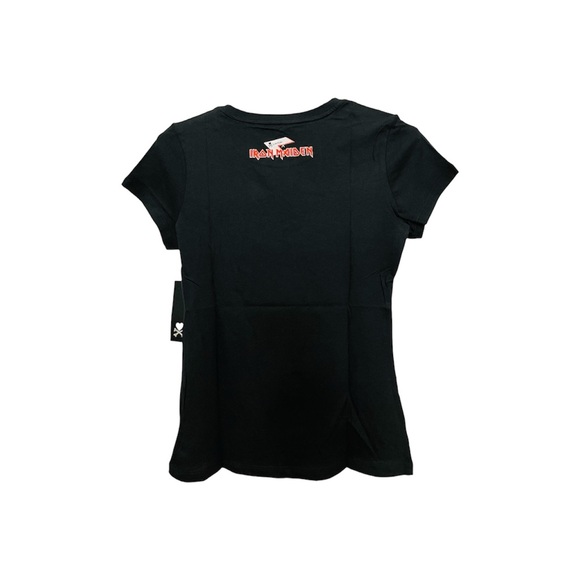 Iron Maiden Tokidoki Women’s Black Shirt Adios Egyptian Pyramid Tee Top Rare NWT - Picture 2 of 5
